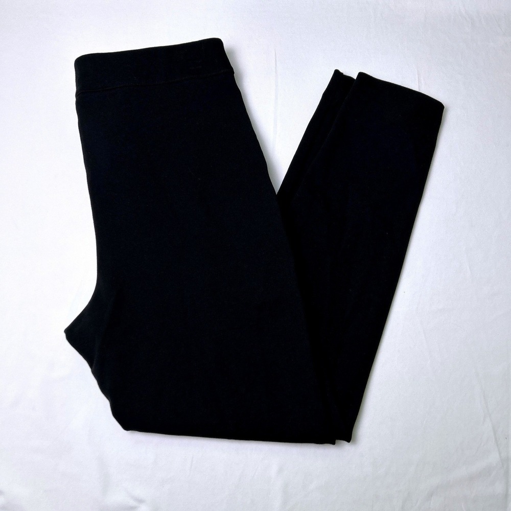 Chico's Womens Slim Leg Pull On Stretch Career Trousers Pants Size 2/12 Black